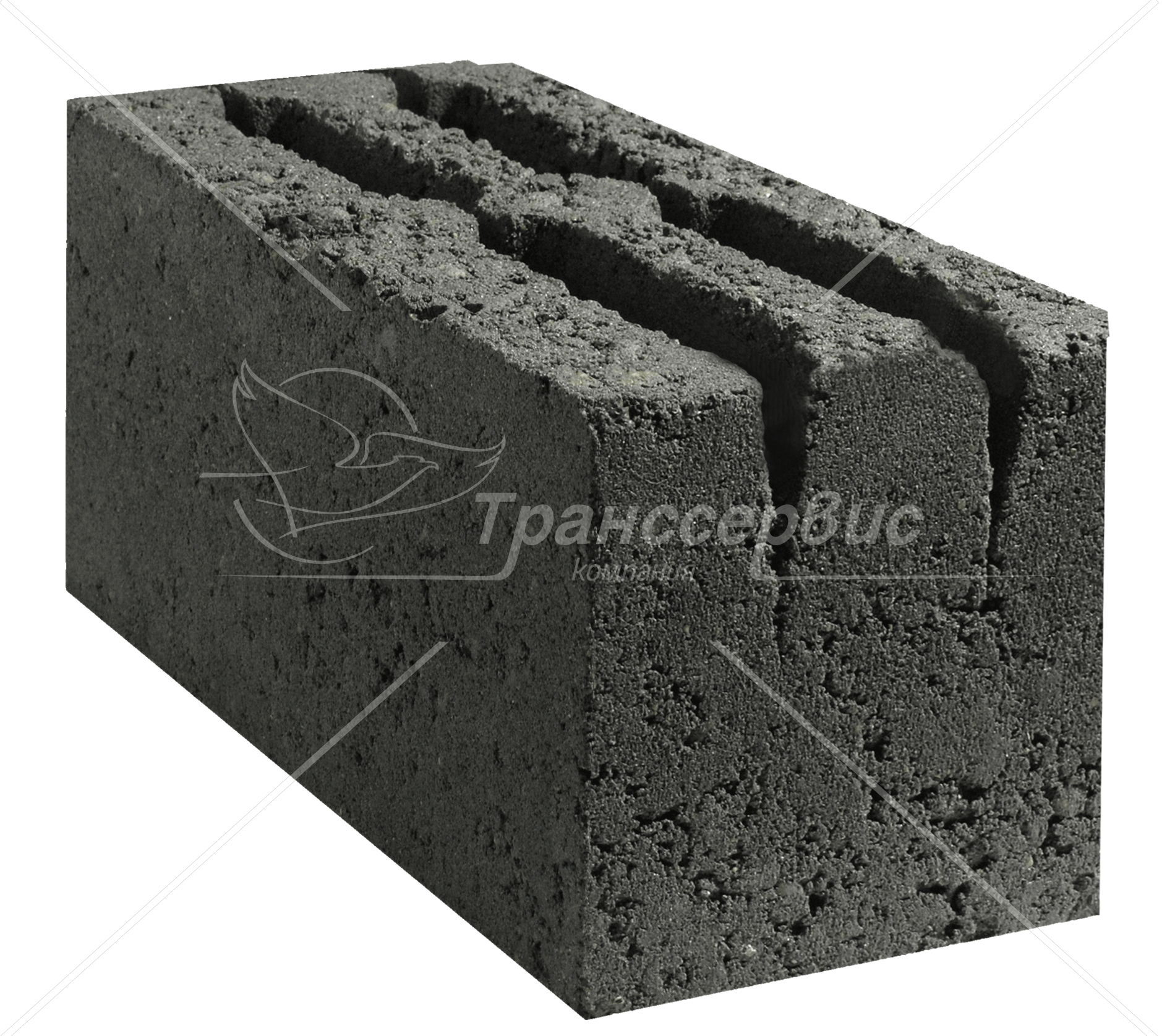 Блок стеновой керамзитобетонный четырёхпустотный